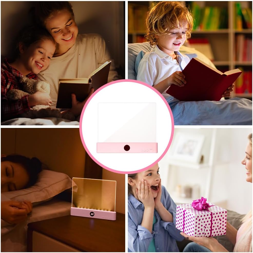 Thumbnail 6 de HOTUT Lightwedge Leselampe – Tragbare, ultradünne Buchlampe mit Augenschutz, Rosa
