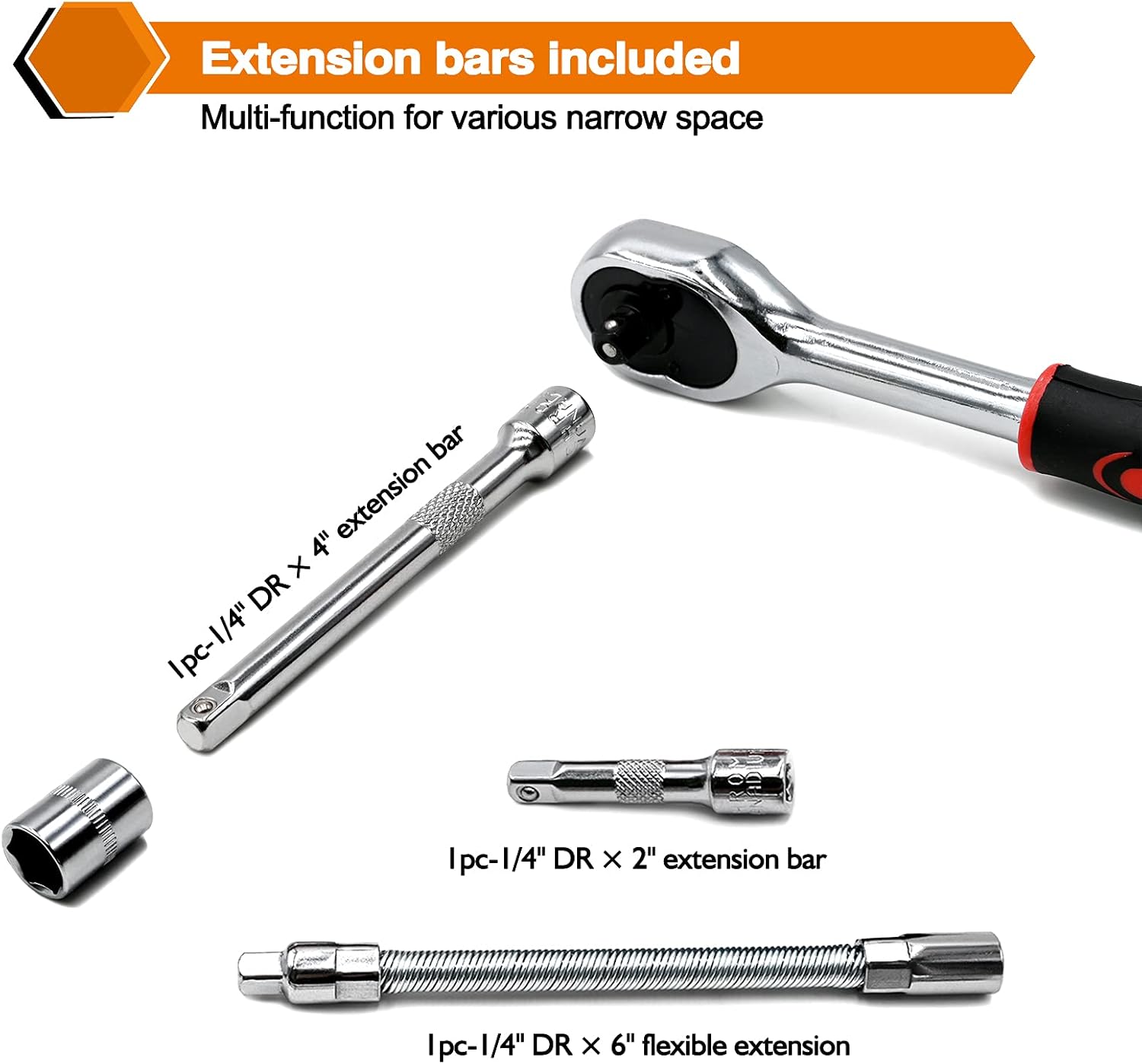 Thumbnail 3 de EGOFINE 46‑piece 1/4" drive socket set