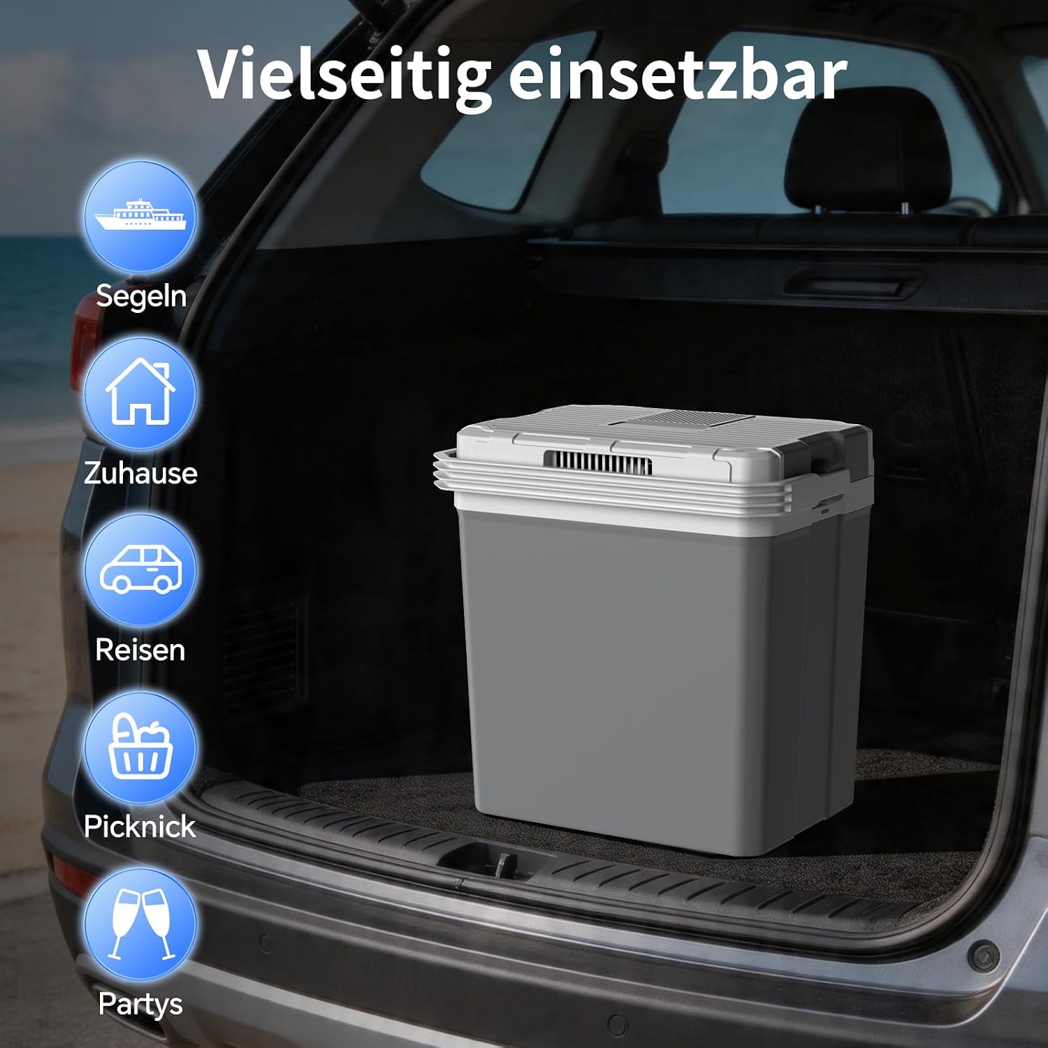 Thumbnail 6 de TOOHUB 32L Kühlbox – effiziente Thermoelektrik für Camping, Auto und Zuhause