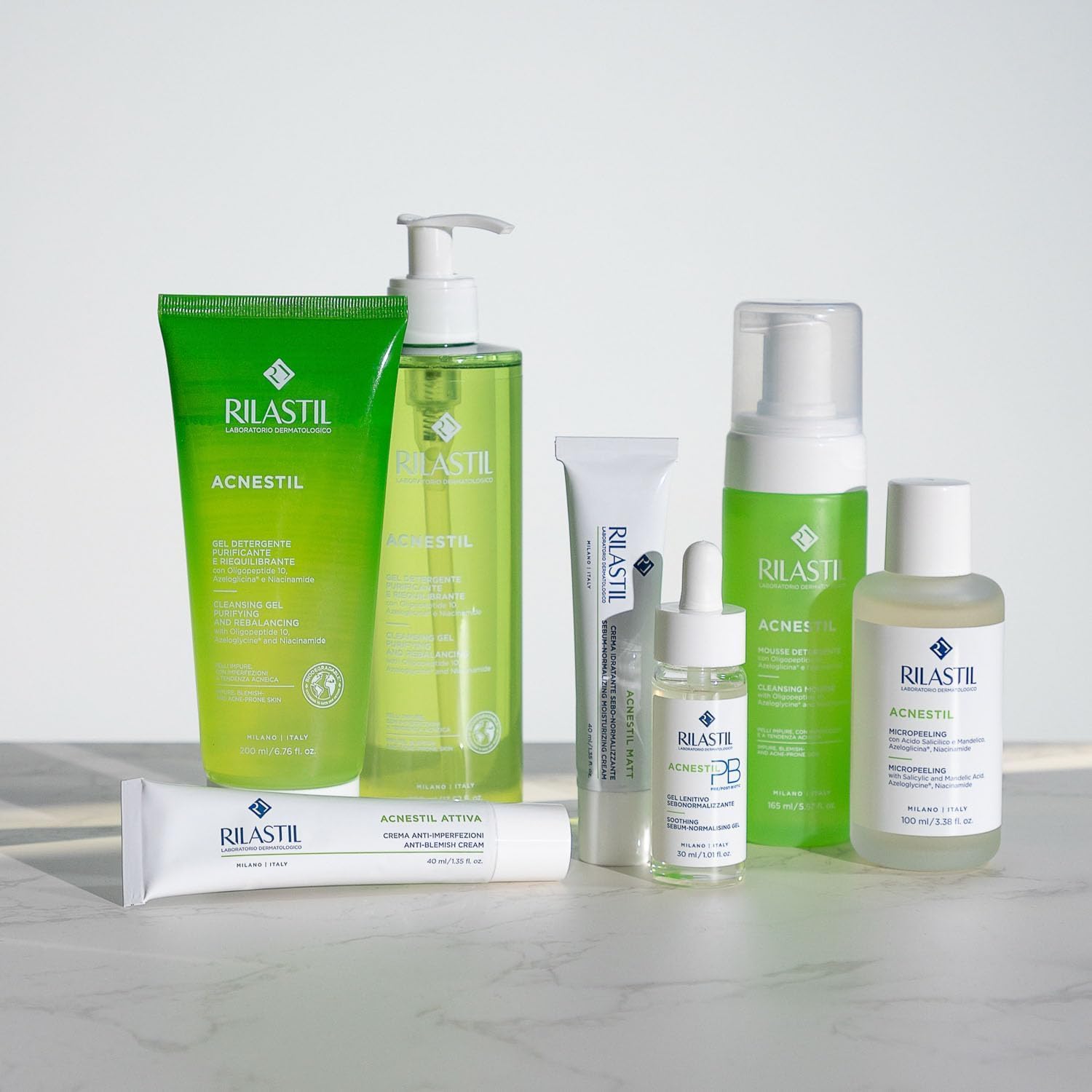 Thumbnail 2 de Rilastil Acnestil Gel Detergente Purificante e Riequilibrante per Pelli Miste Grasse con Tendenza Acneica