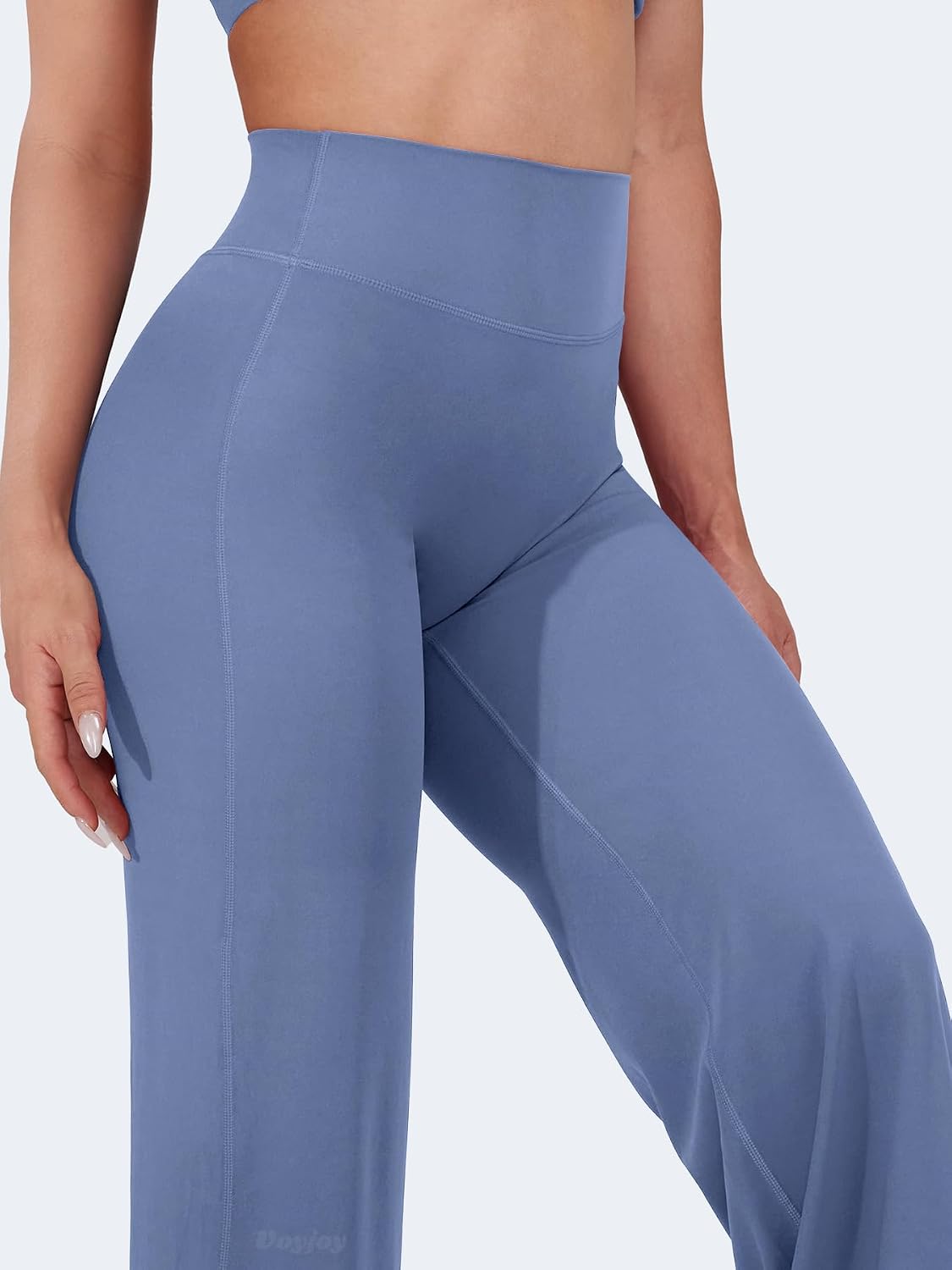 Thumbnail 1 de VOYJOY Straight Leggings Bottoms Wide-Leg High-Waist Sweatpants