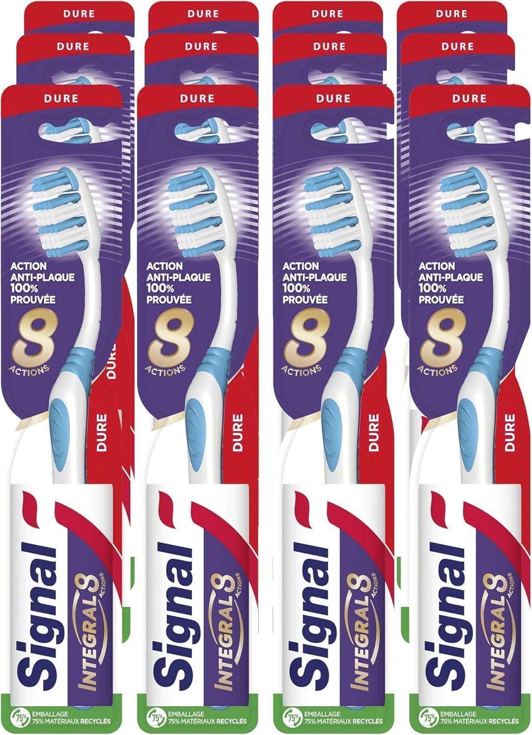 Signal Integral 8 Brosse à dents Soin complet lot de 12 🪥