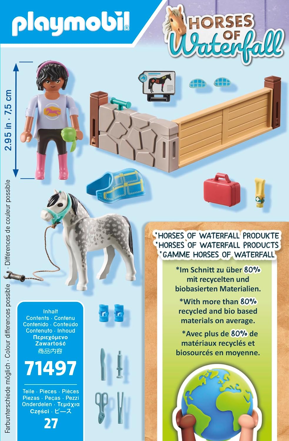 Detalle 1 de PLAYMOBIL horse therapy playset