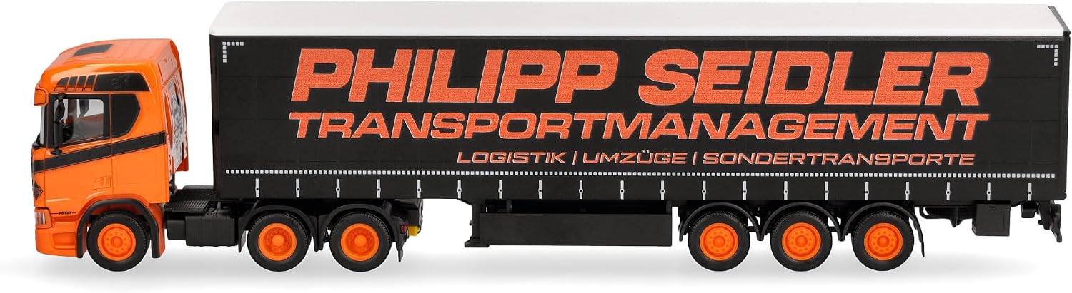 Thumbnail 3 de Herpa Scania CR 20 ND – model ciężarówki z naczepą plandekową 1:87