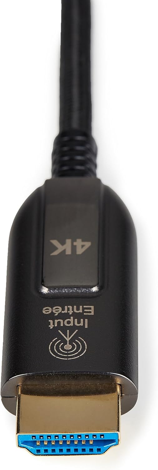 Thumbnail 2 de Amazon Basics Braided High-Speed Fibre Optic HDMI Cable (10 m, Black)