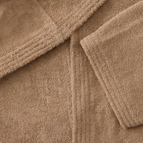 Detalle de Bassetti Accappatoio con Cappuccio, 100% Cotone, Taglia L – Unisex, Spugna Morbida e Assorbente
