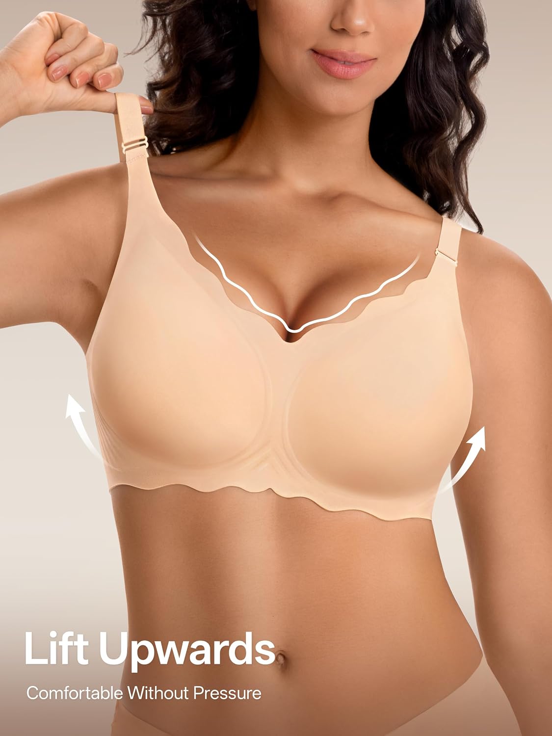 Detalle 2 de Angelhood Jelly Bras, 3-Pack Seamless Wireless T-Shirt Bras