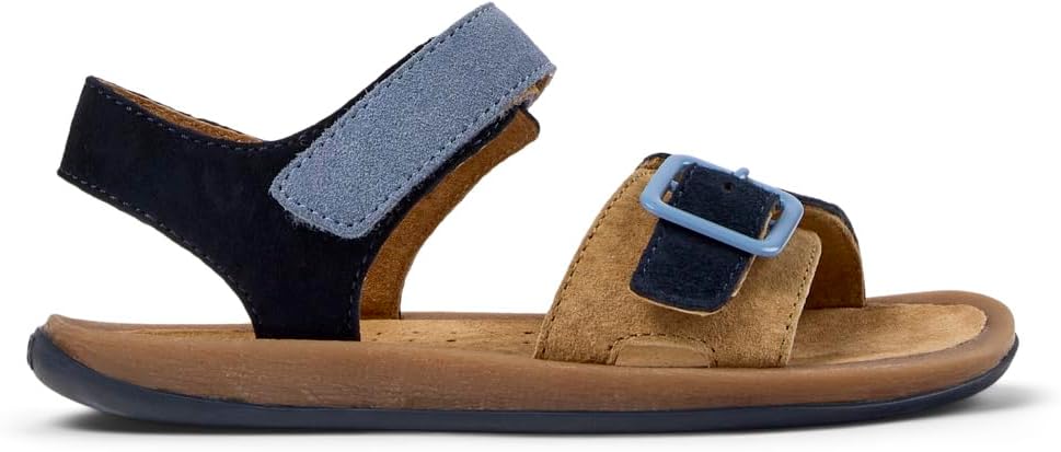 Detalle de Camper Garçon Bicho K800672 2-Strap Sandal – Sandale enfant colorée en cuir et peau