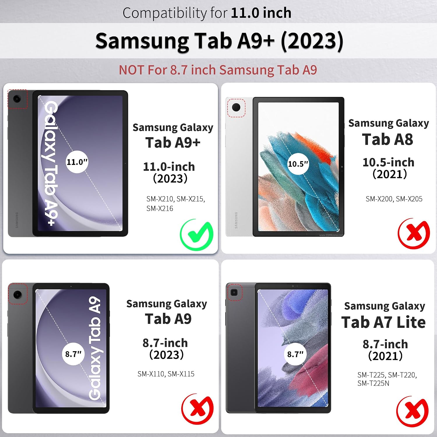 Thumbnail 1 de EasyAcc Hülle Samsung Galaxy Tab A9+ 11 Zoll