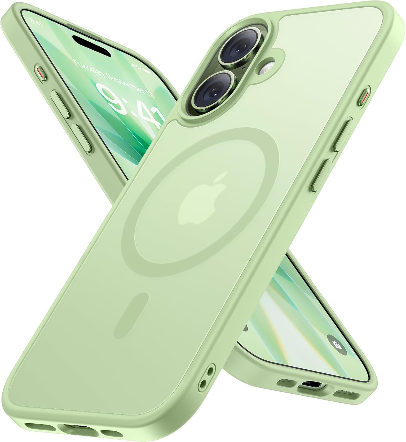 Thumbnail 6 de Miracase für iPhone 17e/16e: Stoßfeste Hülle mit 2× 9H+ Schutzglas (militärischer Fallschutz) & Magnetkraft, Matt Schwarz