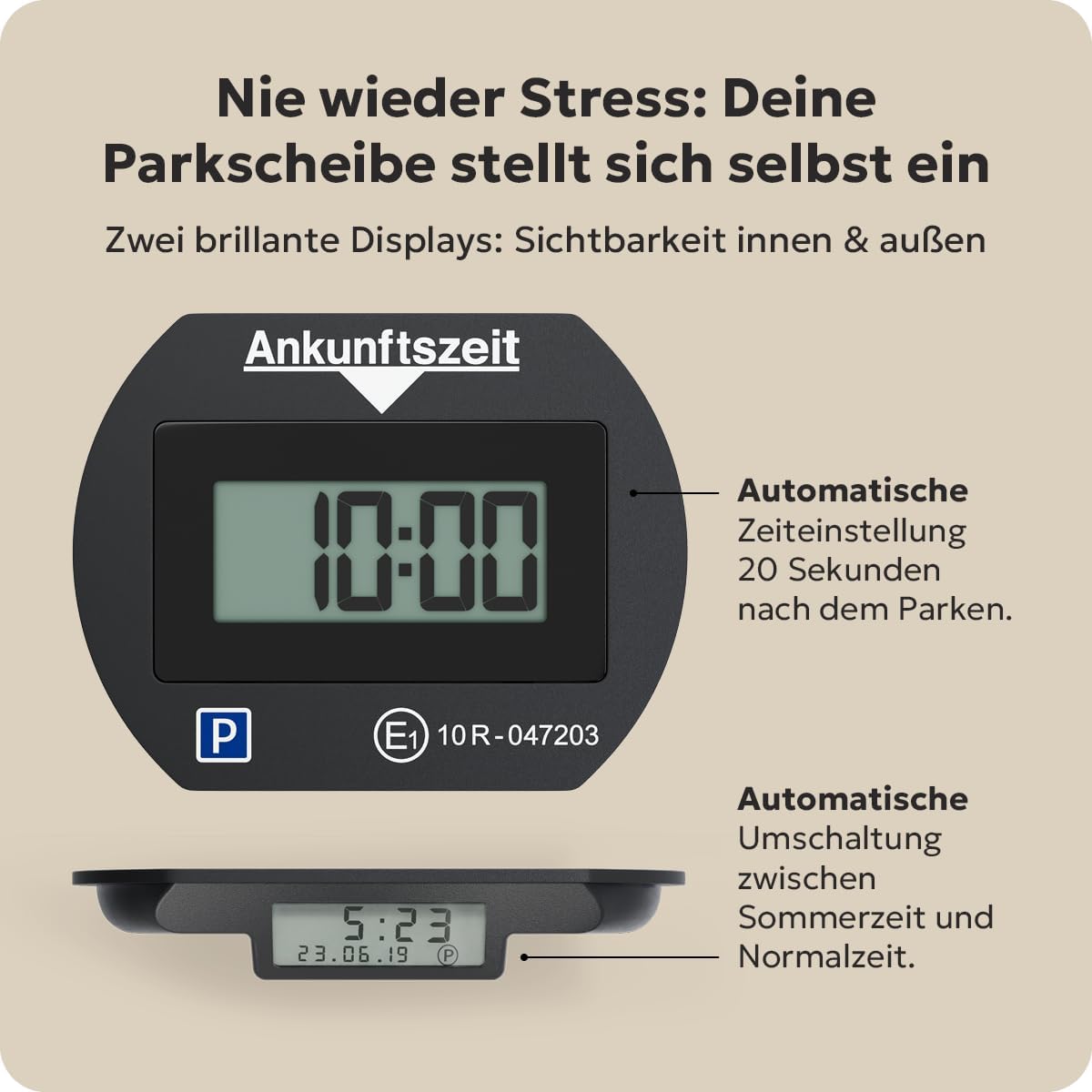 Detalle de Needit Park Lite I – Elektronische Parkscheibe mit automatischer Zeiterkennung