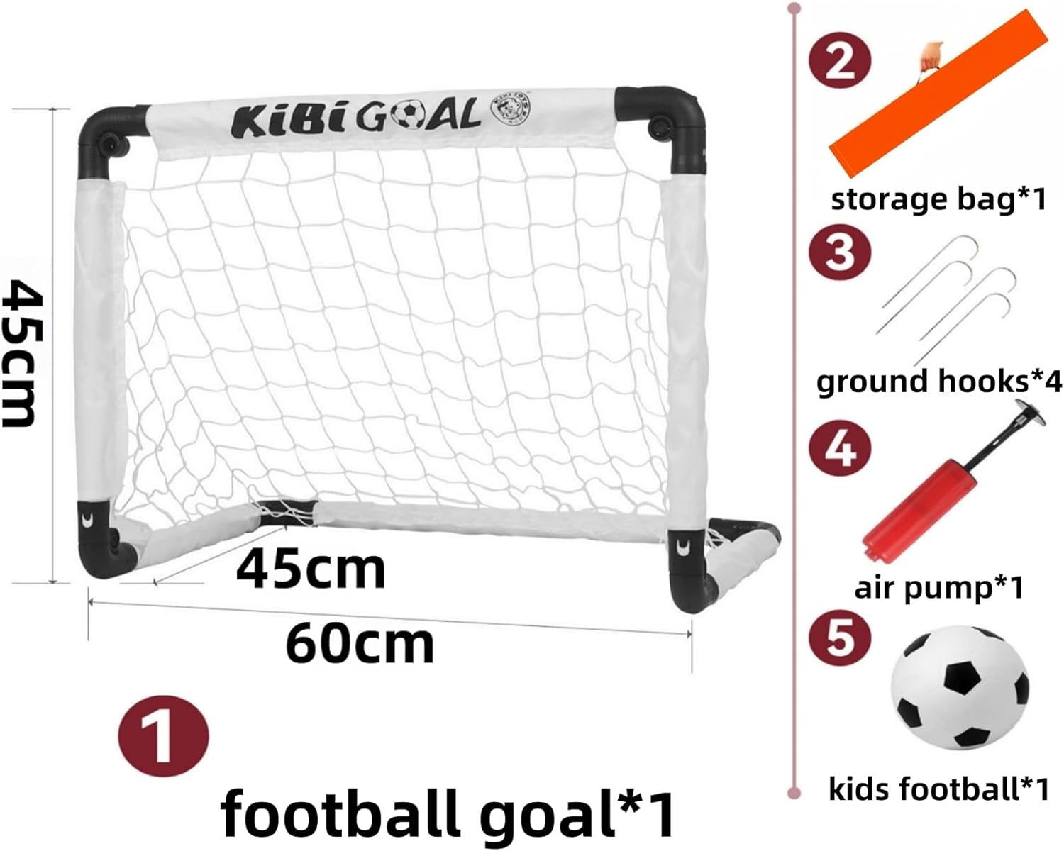 Detalle de LZHDZQD kids football goal 60x45x45cm
