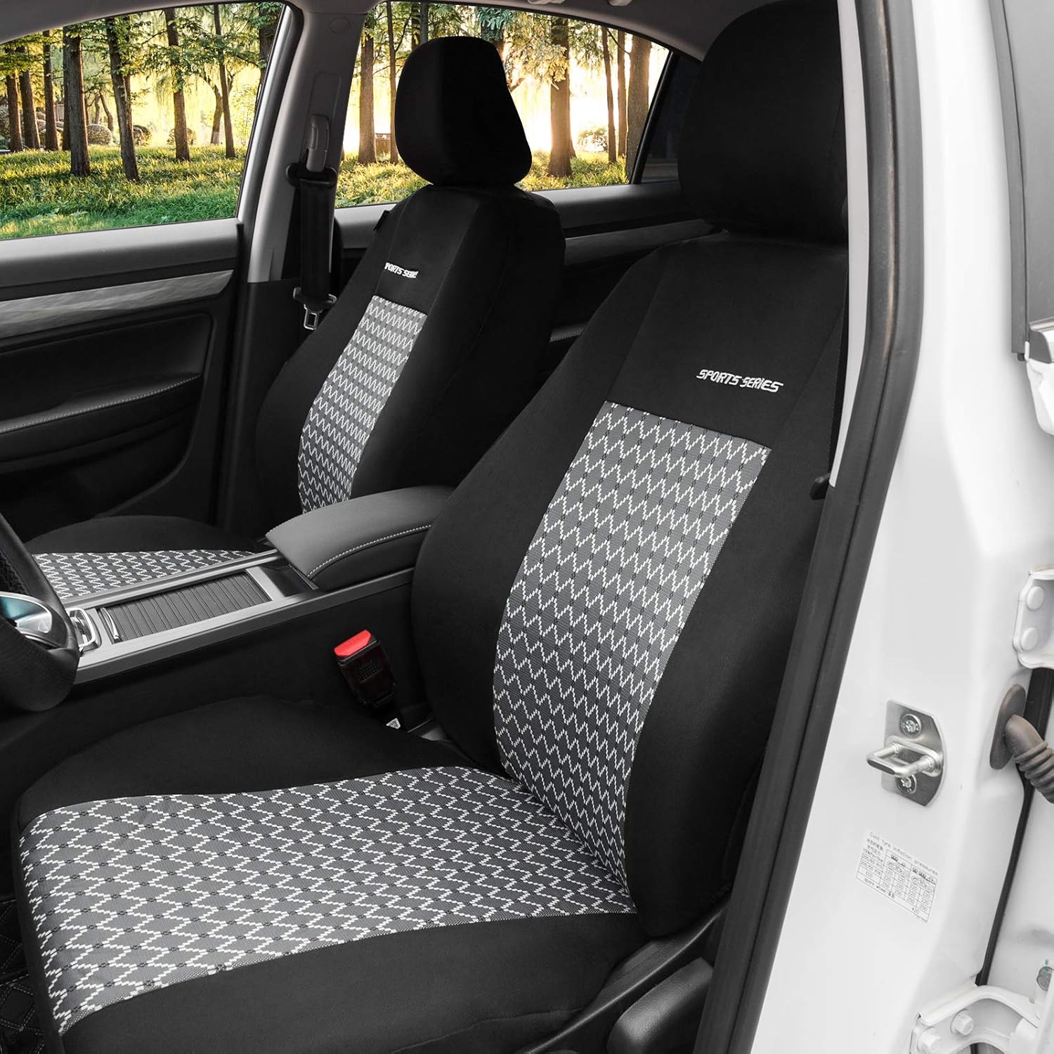 Thumbnail 5 de eSituro Lot de 2 housses de protection pour sièges auto avant universelles (noir)