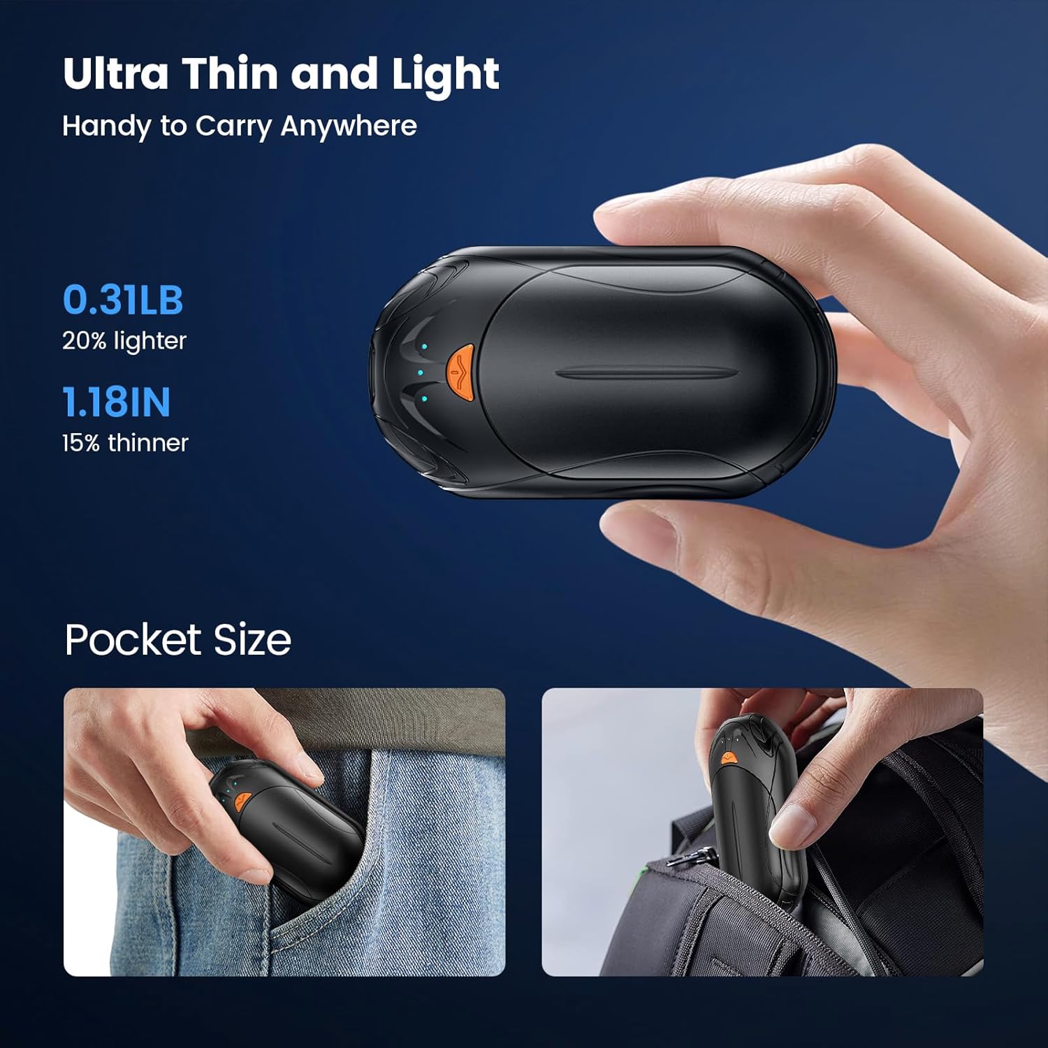 Thumbnail 4 de AI Hand Warmers Rechargeable 2 Pack 6000mAh Hand Warmer