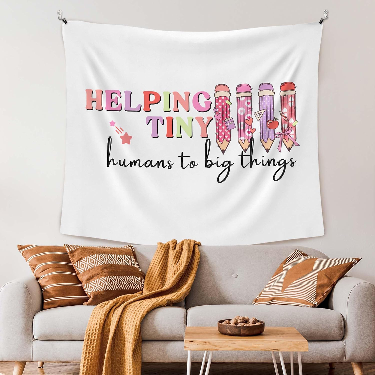 Thumbnail 1 de XLDLIOO Teacher Classroom Tapestry, 50 x 60 in Polyester Wall Hanging