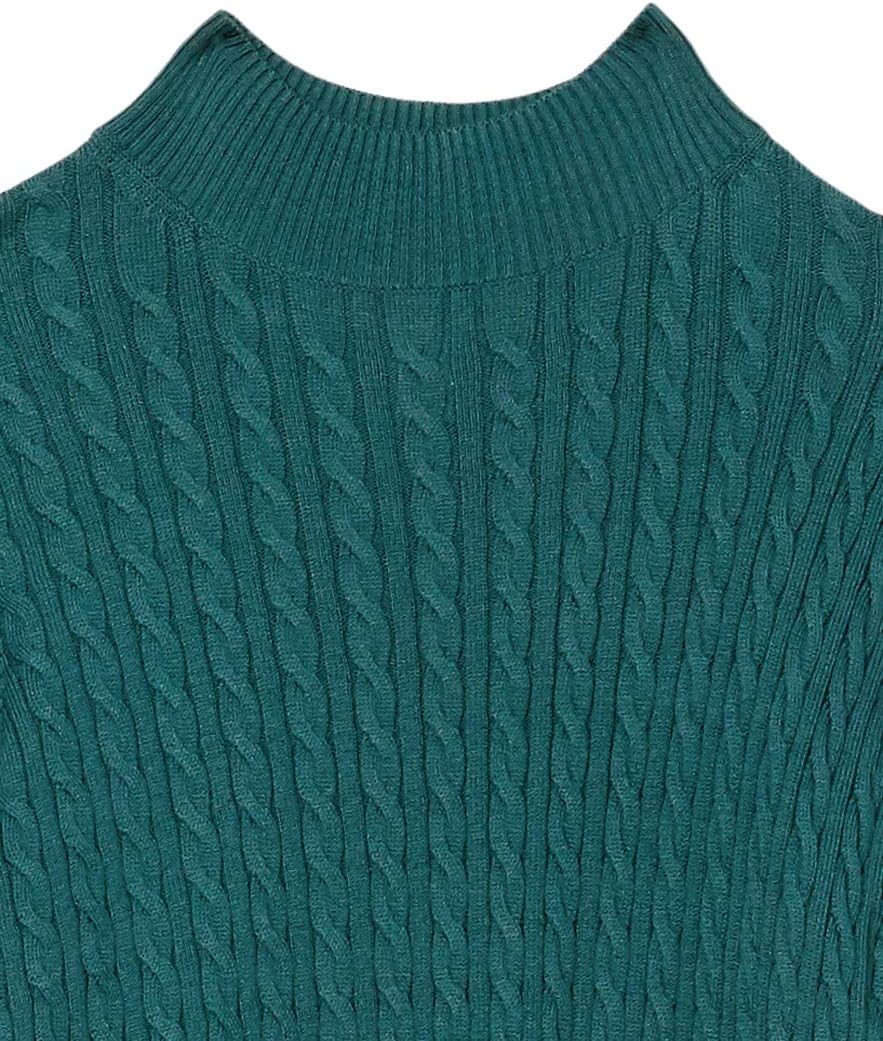 Thumbnail 5 de Amazon Essentials Damen leichter Langarm-Pullover mit Stehkragen und Zopfmuster in klassischer Passform