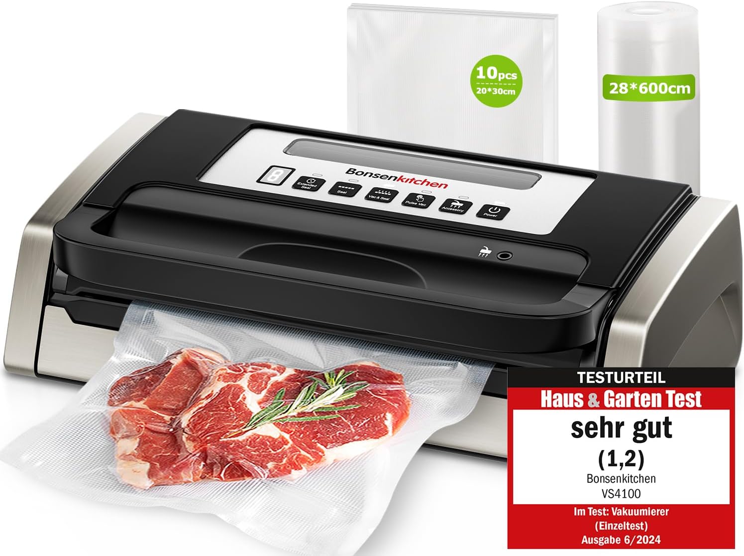 Bonsenkitchen Vakuumiergerät 15 L/min 🥫