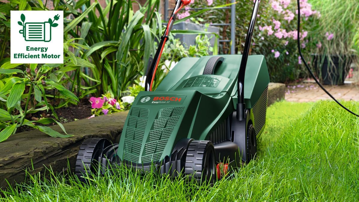 Thumbnail 1 de Bosch EasyRotak 32-235 – Tondeuse à Gazon Filaire 32 cm pour Petits Jardins