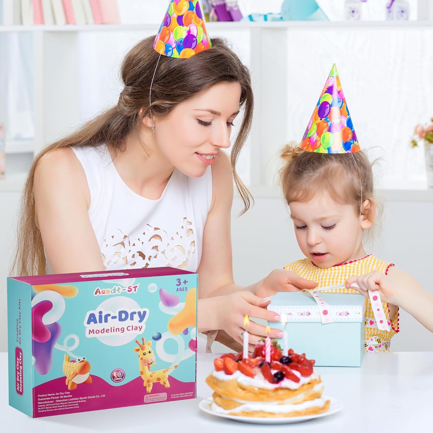 Thumbnail 5 de Aestd-ST Air Dry Clay (90 Colours) kids modelling clay set with sculpting tools