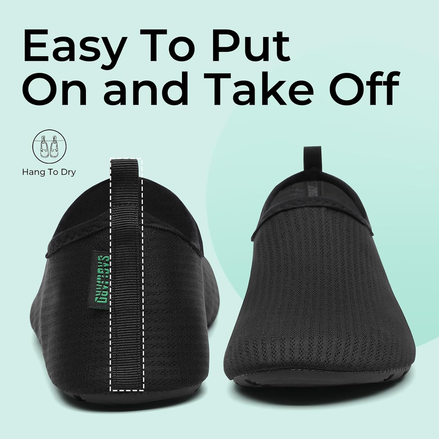Detalle de SAGUARO Badeschuhe Herren – Wasserschuhe Schnelltrocknend, Aquaschuhe für Damen & Herren, Gr. 37–47