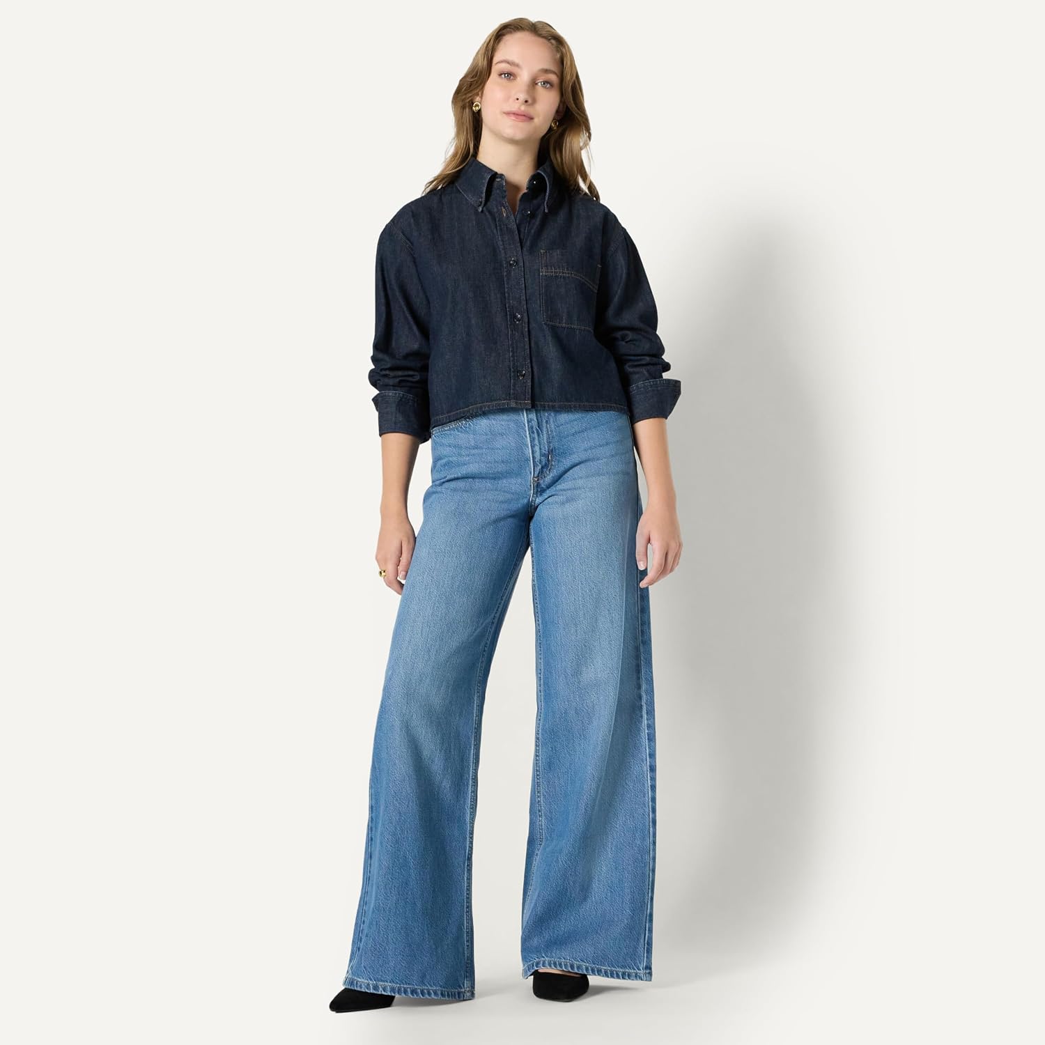 Thumbnail 4 de Amazon Essentials Jeanshemd 51,4 cm