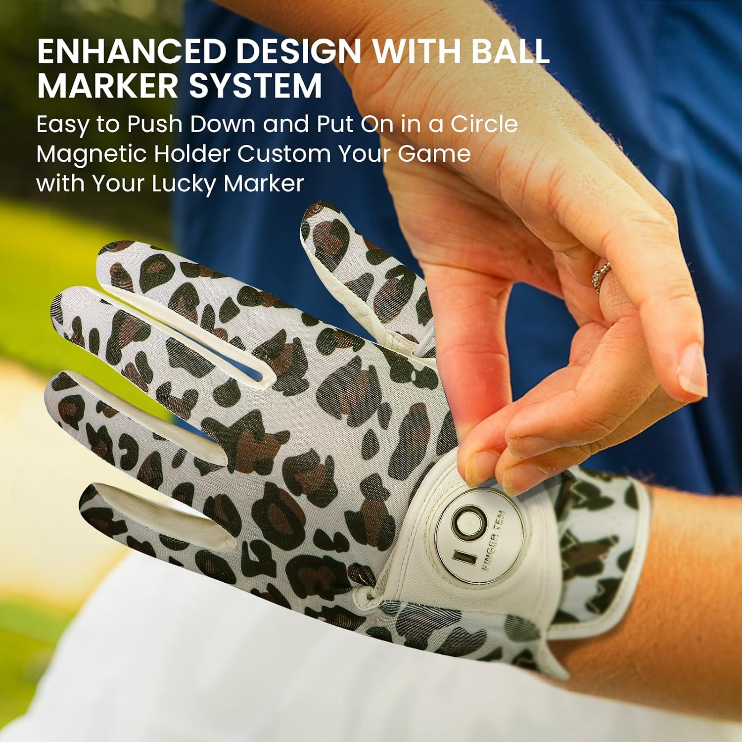 Thumbnail 6 de FINGER TEN Women's Golf Glove, Cabretta Leather