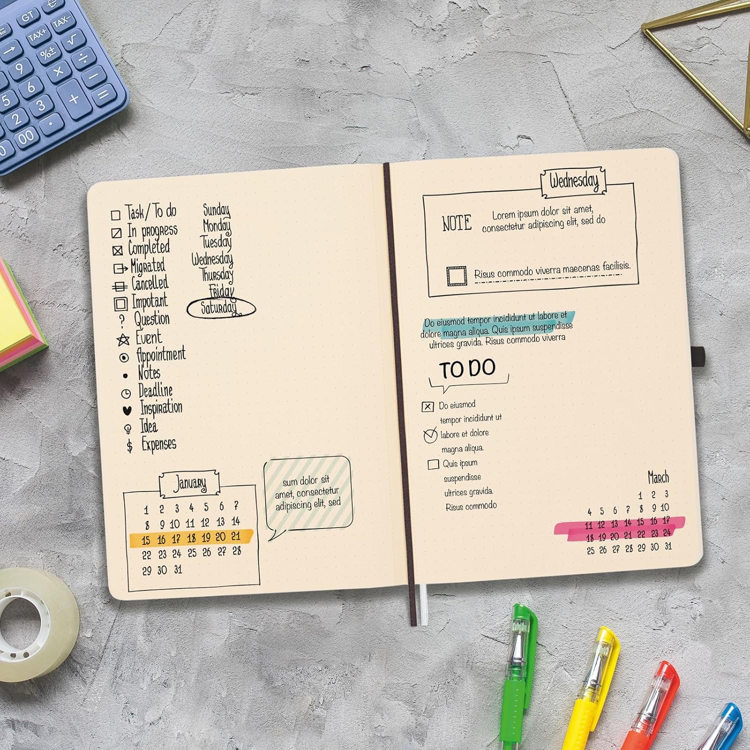 Thumbnail 2 de Finocam Cahier Nexo – Couverture souple, pointillé, A5, 72 feuilles microperforées