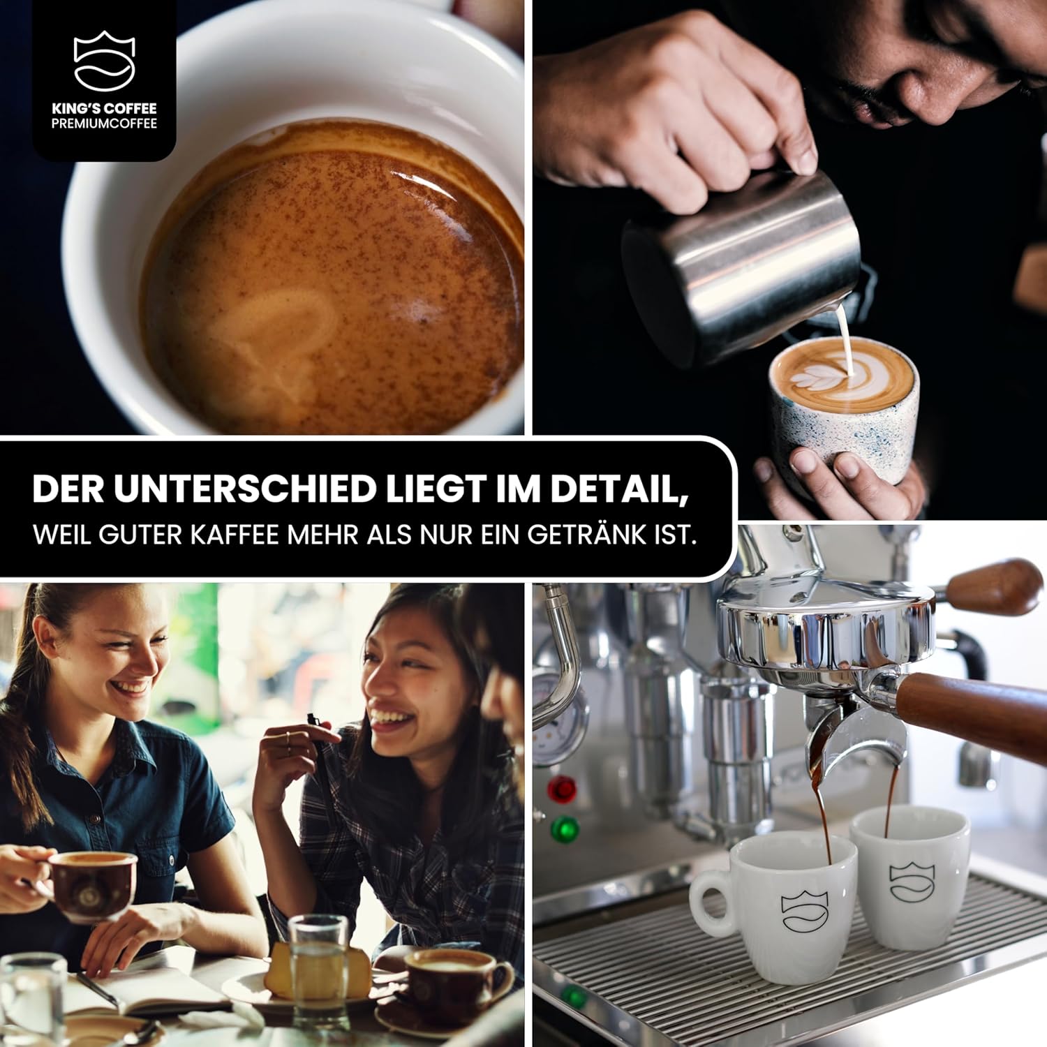 Thumbnail 6 de KING'S COFFEE BLACK EDITION – 1 kg Ganze Kaffeebohnen, kräftiger Arabica Espresso Blend