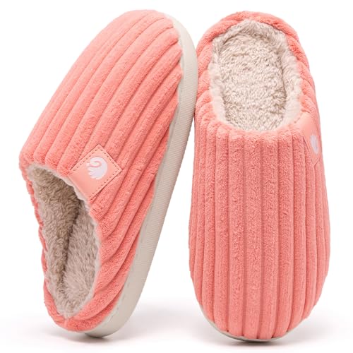 Detalle de Guyarns Chaussons d'hiver pour femmes et hommes - Confort enveloppant en mousse à mémoire de forme (Orange, EU 44/45)