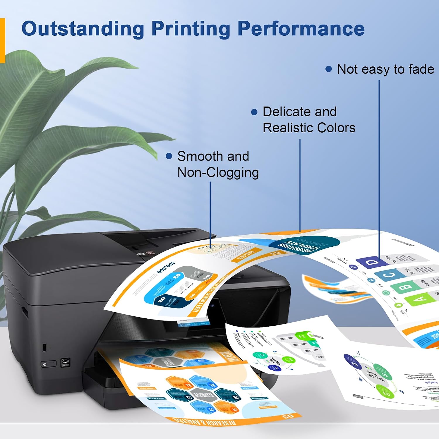 Detalle de Palmtree 903XL Multipack – Kompatible HP 903 XL Patronen (4er-Pack) für HP Officejet 6950/6970/6960