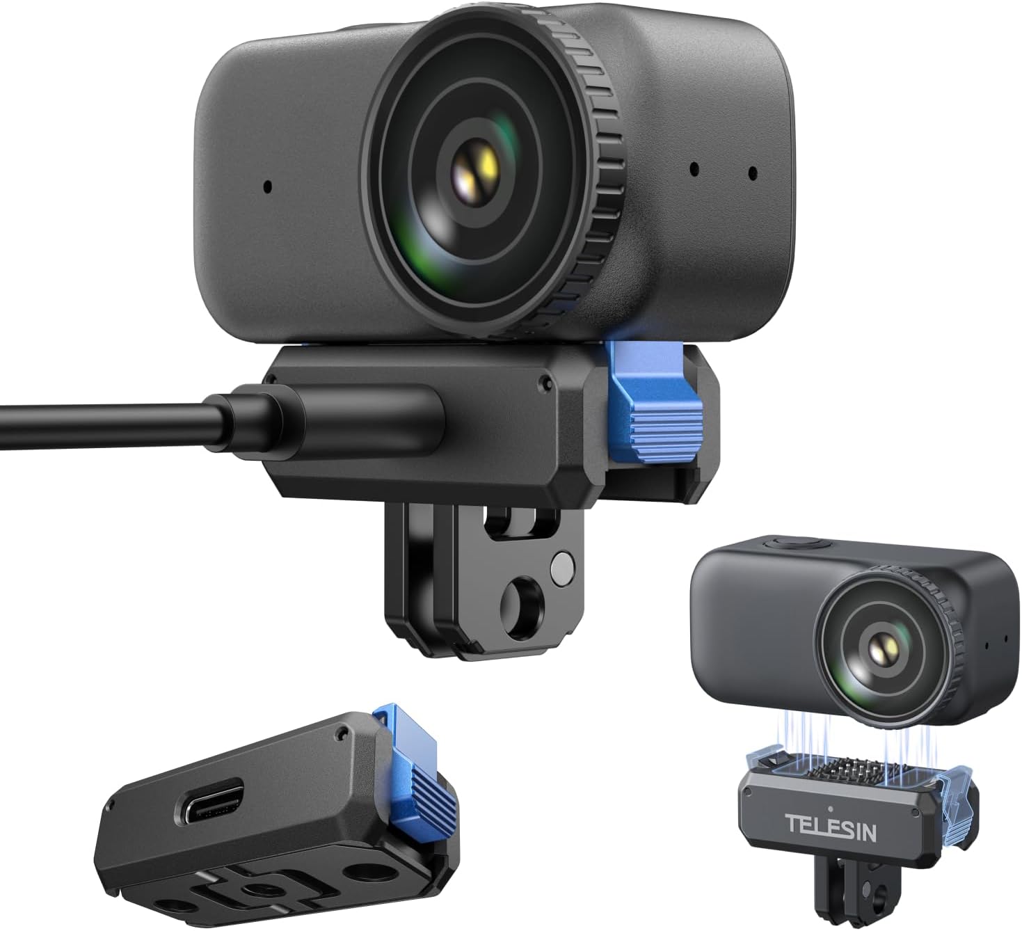 Detalle de TELESIN Magnetic Quick Release Adapter for DJI Osmo Nano