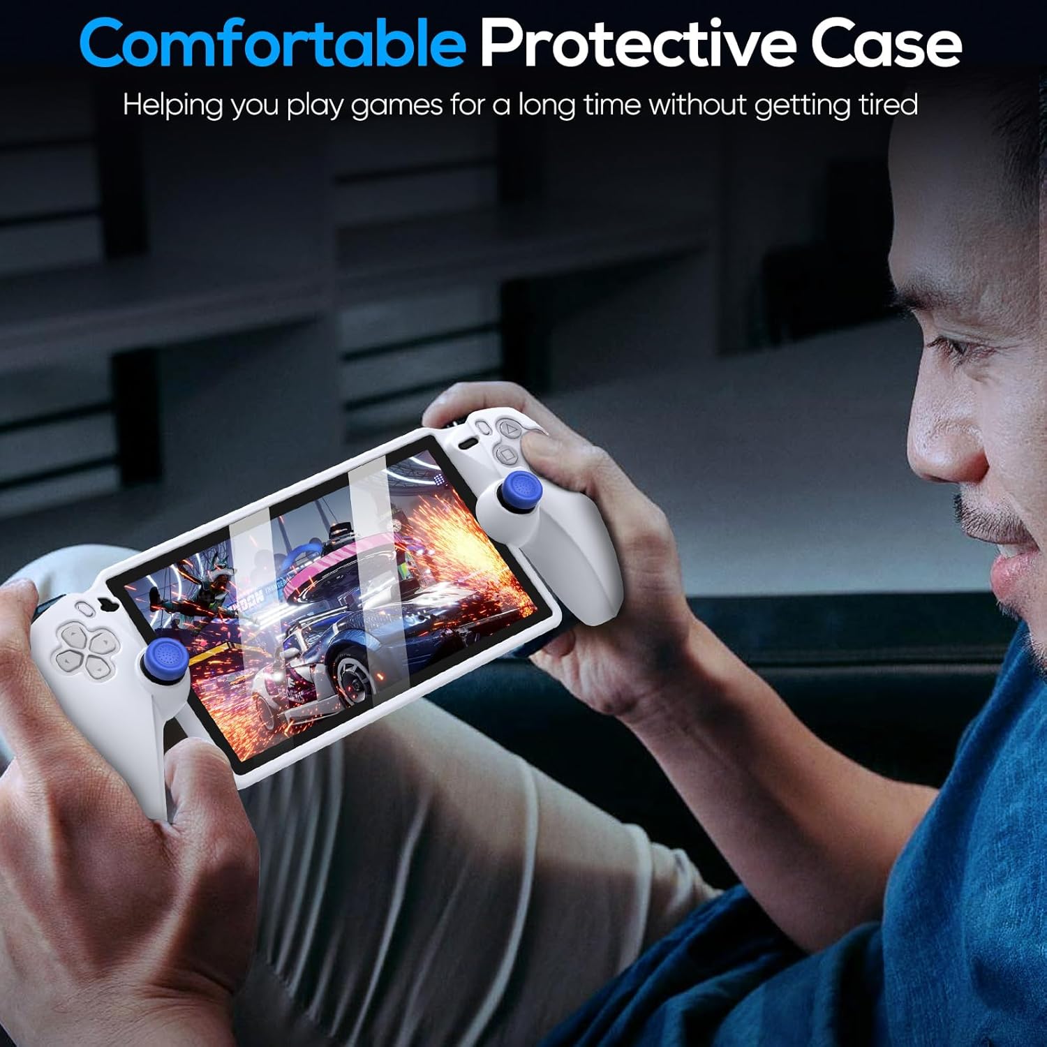 Thumbnail 6 de FYOUNG Protective Case for PlayStation Portal – Silicone Soft Cover with Full Protection (White)