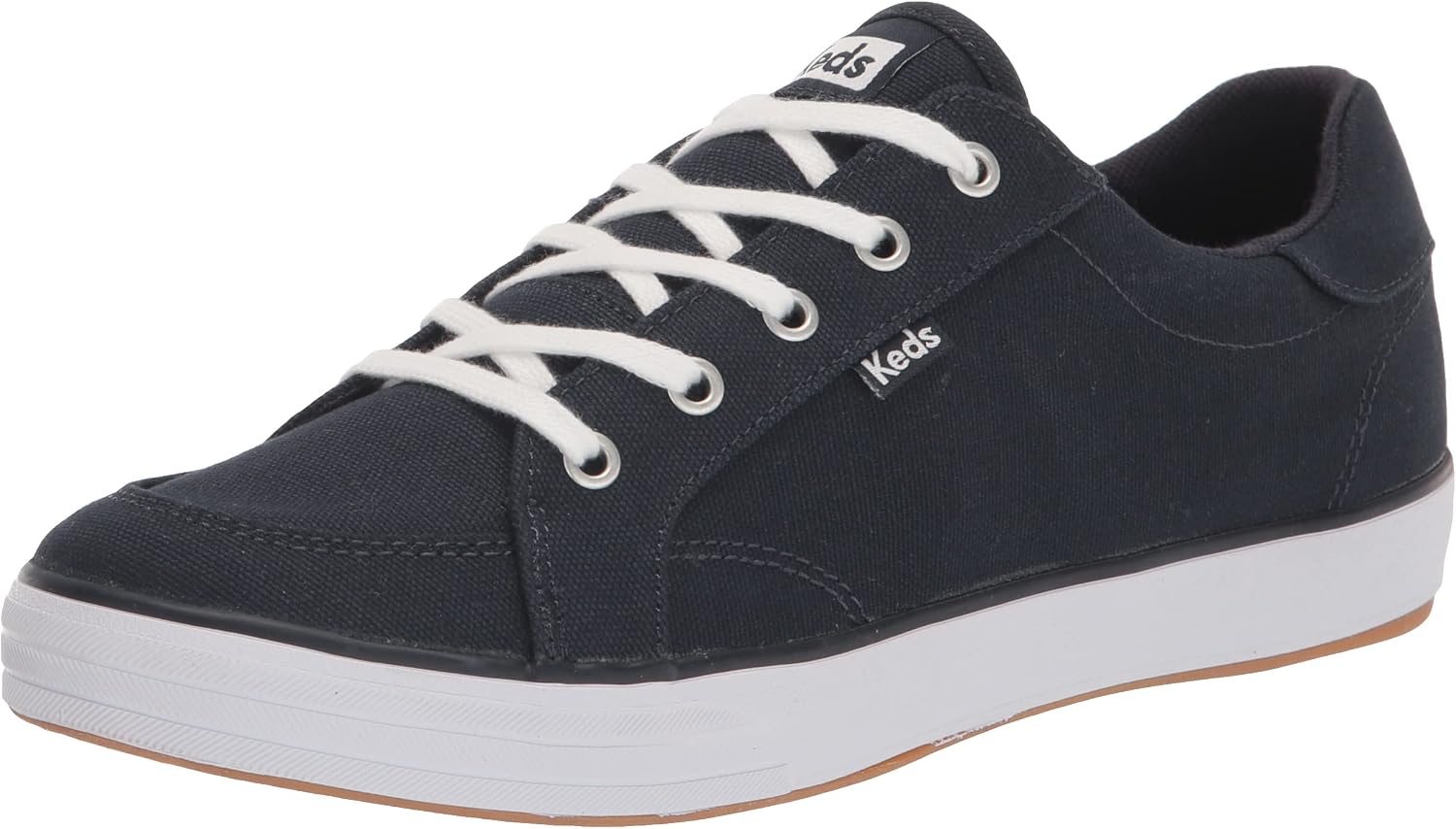Detalle de Keds Women’s Center III Lace-Up Sneakers (Navy Canvas)