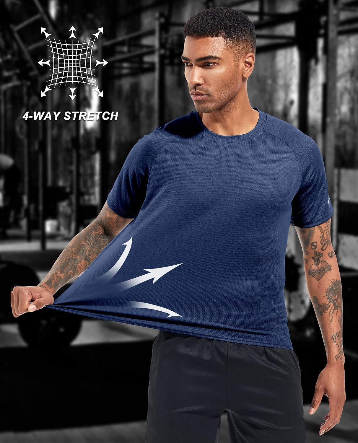Detalle de Boyzn Men's Workout Shirts: 1, 3, 5, or 7-Pack Moisture-Wicking Tees