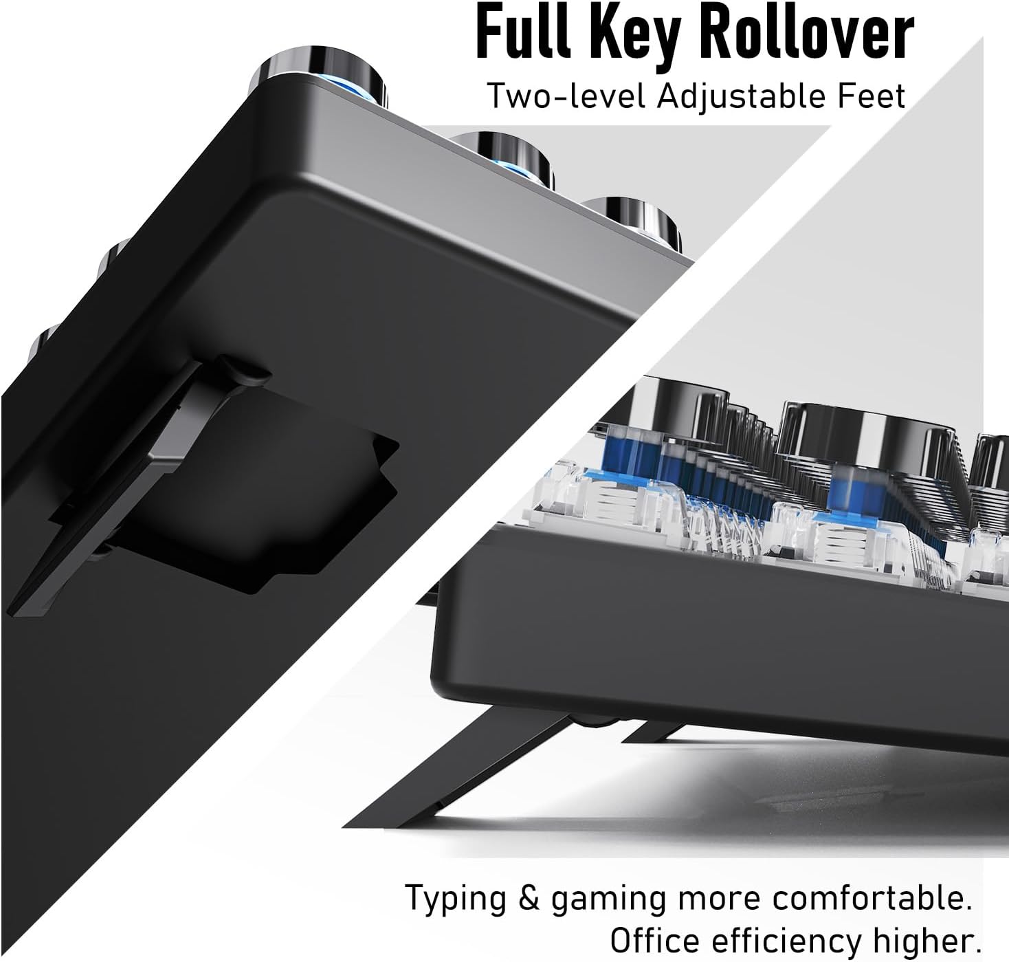 Thumbnail 6 de SEUNKWANG Typewriter Style Mechanical Gaming Keyboard TK100 with White Backlight
