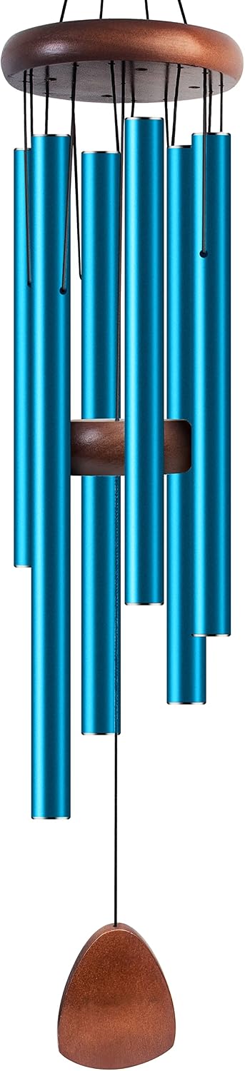 Detalle de Bursvik Bursvik-62C Classic 37" Blue Aluminum Wind Chimes