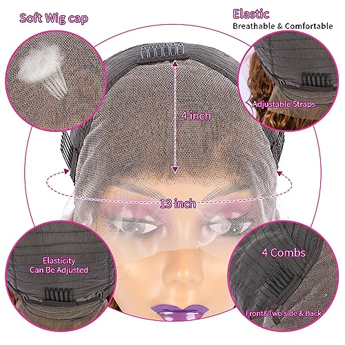 Thumbnail 3 de Chesma 34-inch Honey Blonde Ombre Lace Front Wig 💇♀
