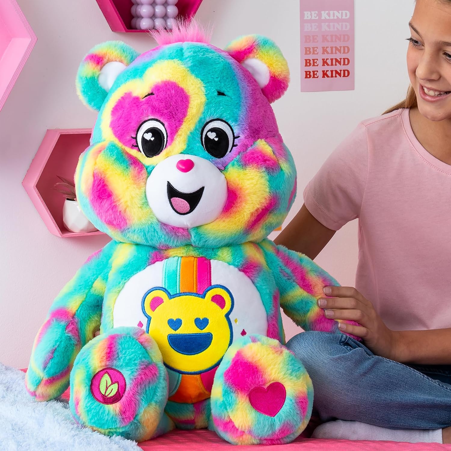 Detalle 2 de Care Bears Good Wave pluchen beer van 60 cm, meerkleurig polyester
