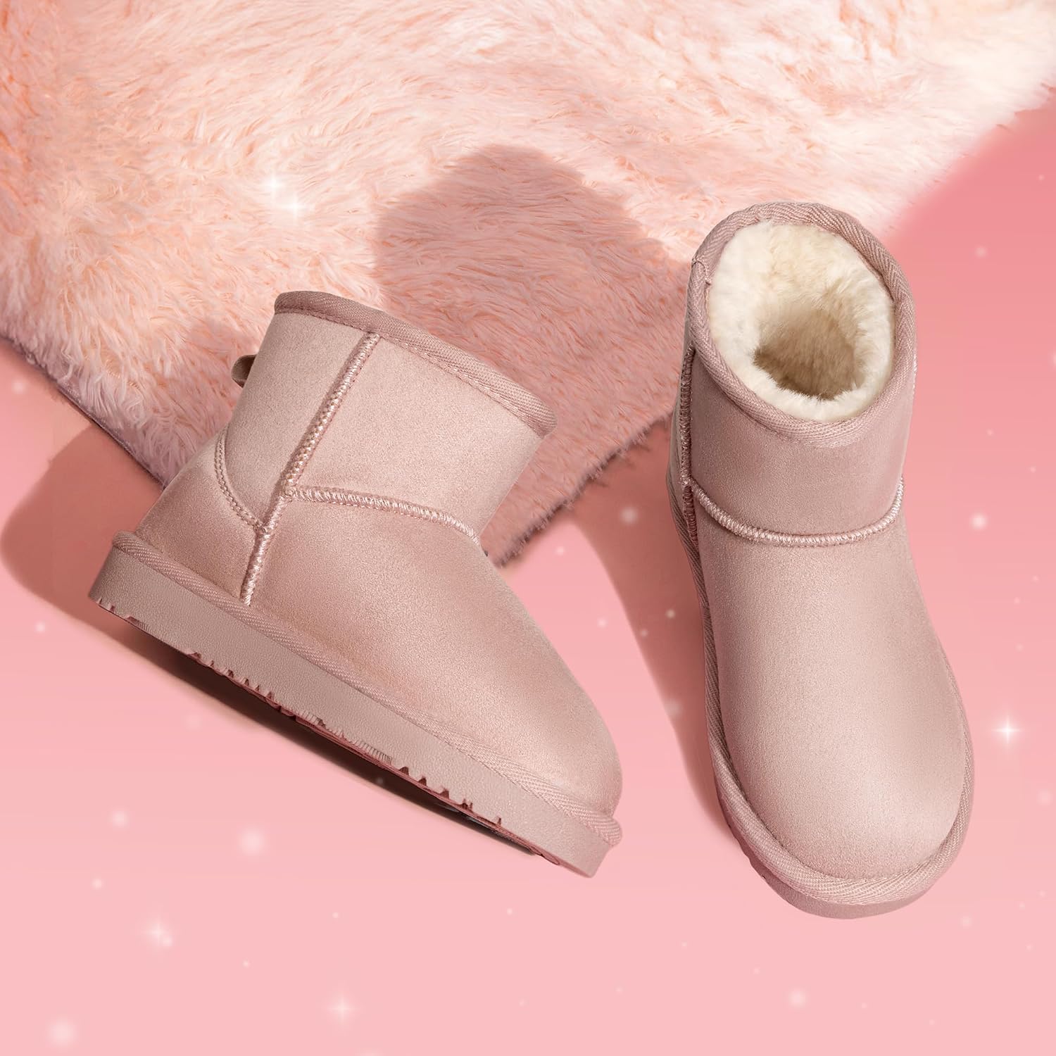Detalle de DREAM PAIRS Kids' Winter Boots with Faux Fur