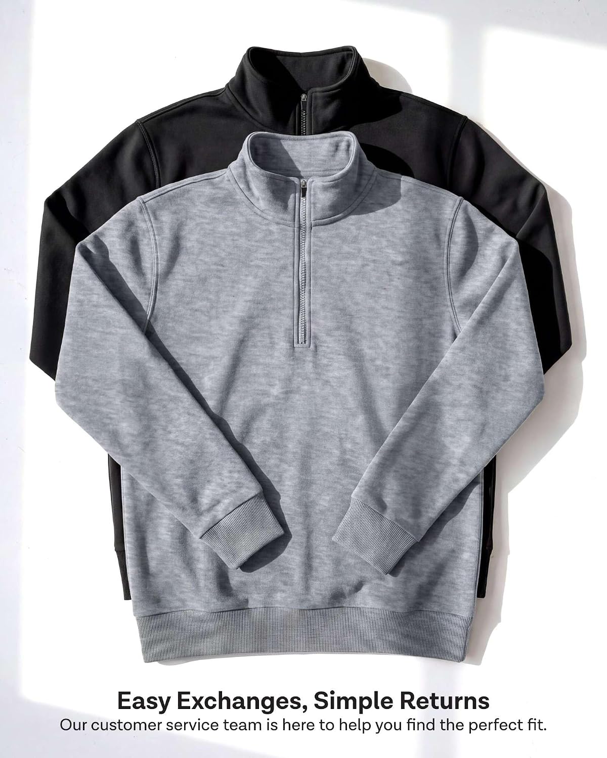Thumbnail 6 de Men's Fleece Half-Zip Sweatshirts 2-Pack