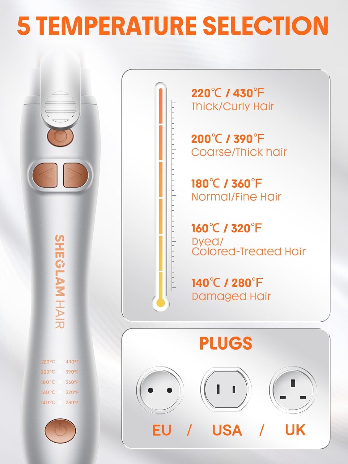 Thumbnail 6 de SHEGLAM Curl Cycle 25mm automatic curling wand