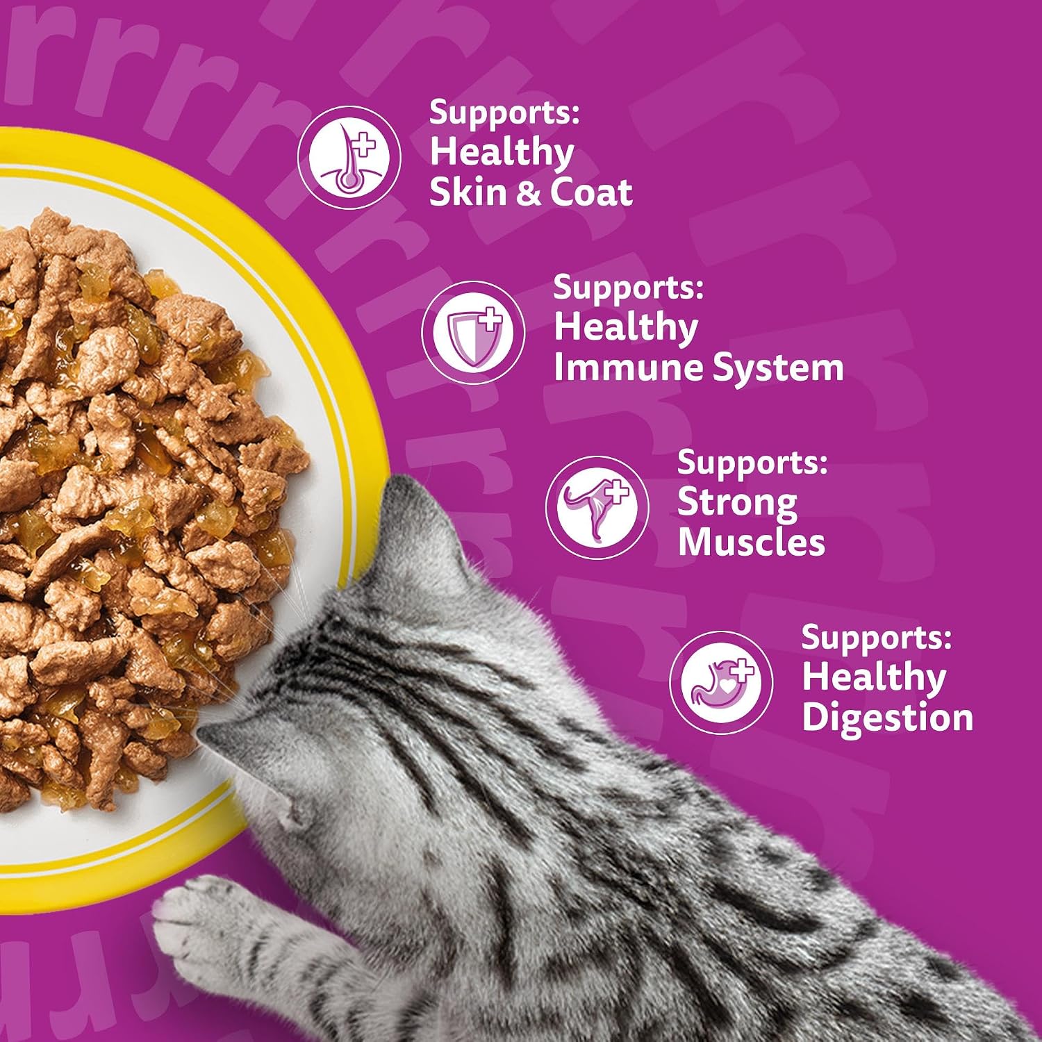 Thumbnail 6 de Whiskas Adult Wet Cat Food in Jelly Poultry Feasts 40x85g — A practical daily dinner for 1+ cats
