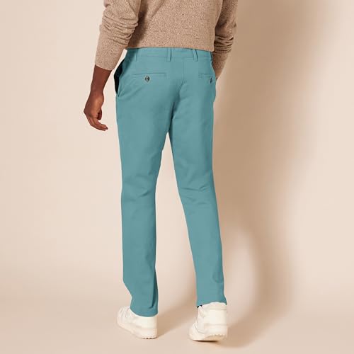 Thumbnail 2 de Amazon Essentials Pantalones Informales de Estilo Chino para Hombre - Corte Ajustado, Verdes Salvia (42W/34L)