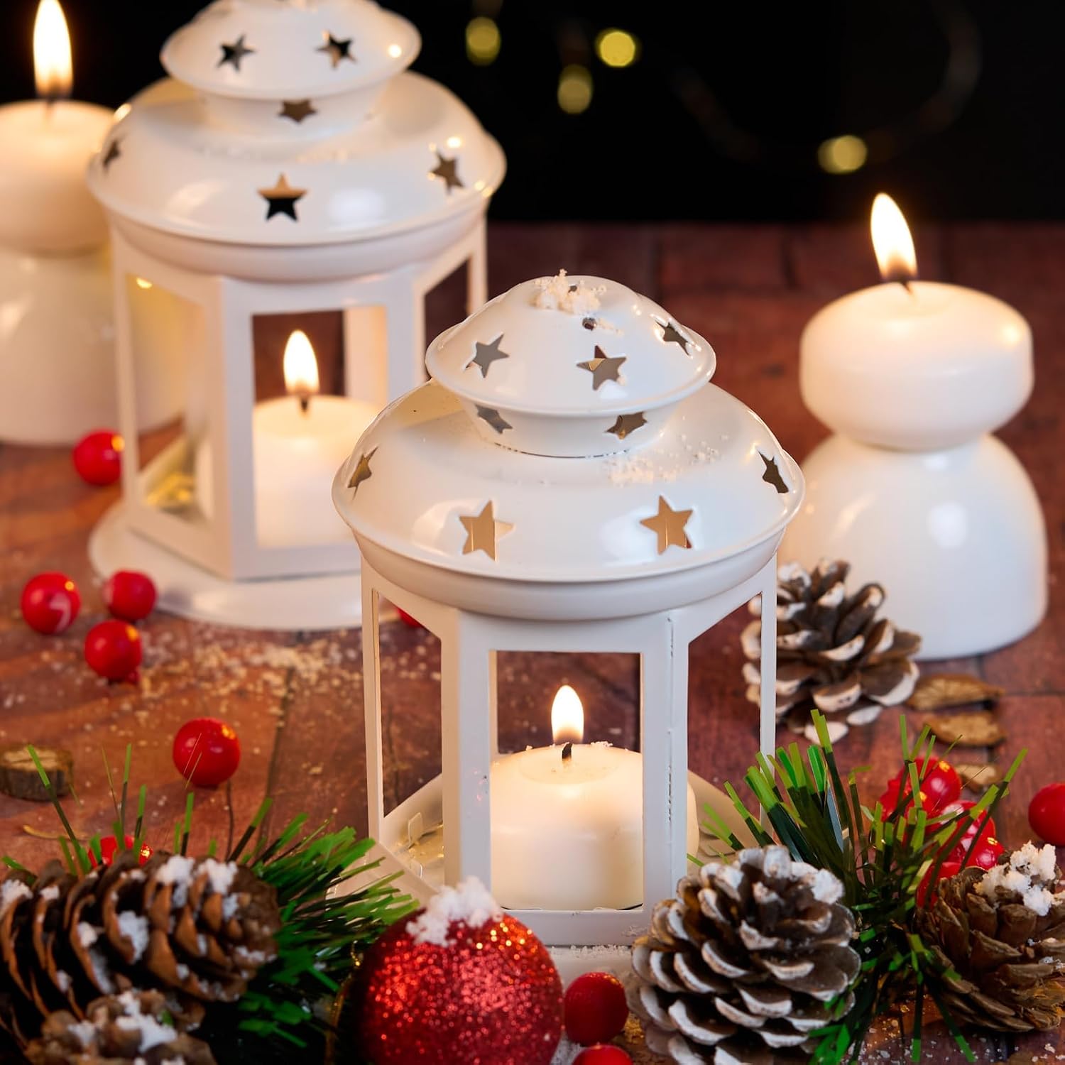 Detalle 1 de White Floating Candles, 3-Inch