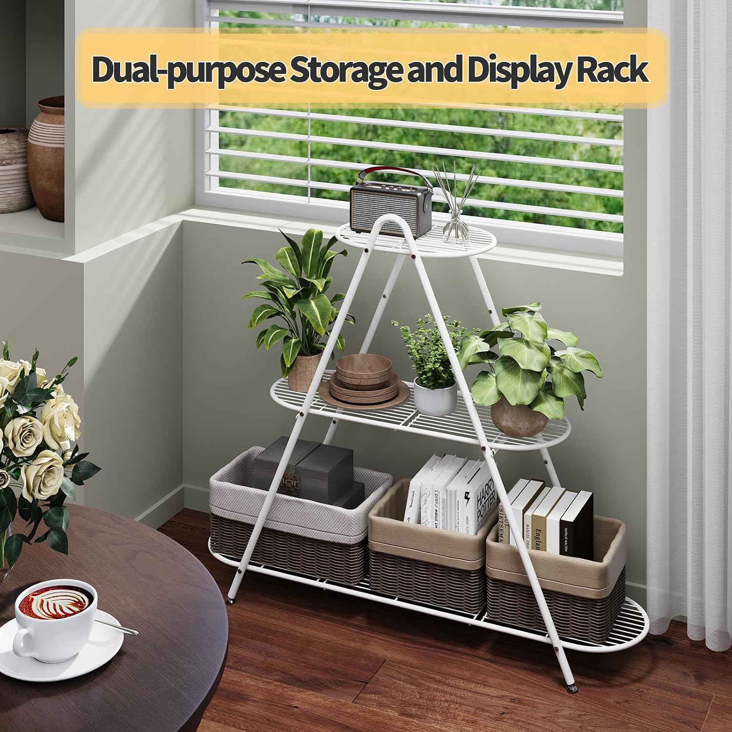 Detalle de Furshus Metal Plant Stand, 3-Tier