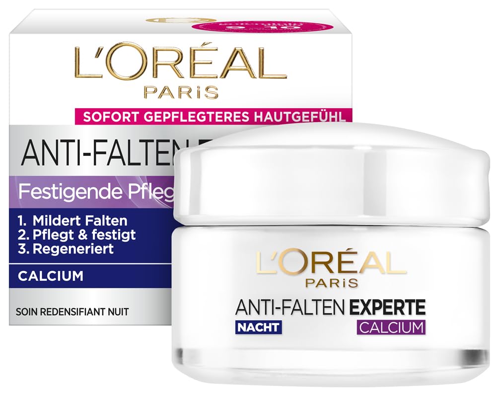 Thumbnail 6 de L’Oréal Paris Anti-Falten Experte 55+ Nachtcreme mit Calcium – feuchtigkeitsspendende Anti-Aging Nachtpflege (50 ml)