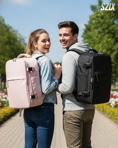 Thumbnail 1 de SZLX Mochila de viaje cabina 40x30x20 para mujer (Ryanair/Wizz Air) con despliegue 180° e impermeable