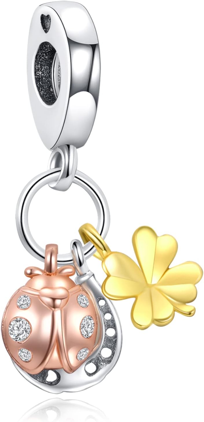 Thumbnail 5 de Doyafer 925 Silber Charms Damen-Set aus Sterling Silber mit Zirkonia – Cartoon Liebe Tiere, für Pandora-Armband & Kette