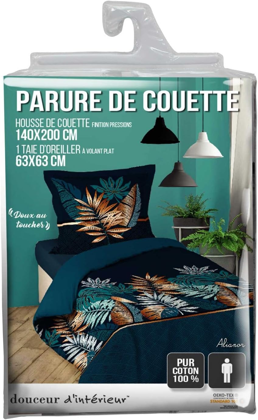 Detalle 2 de Parure Douceur d'Intérieur 140x200 coton 🌙
