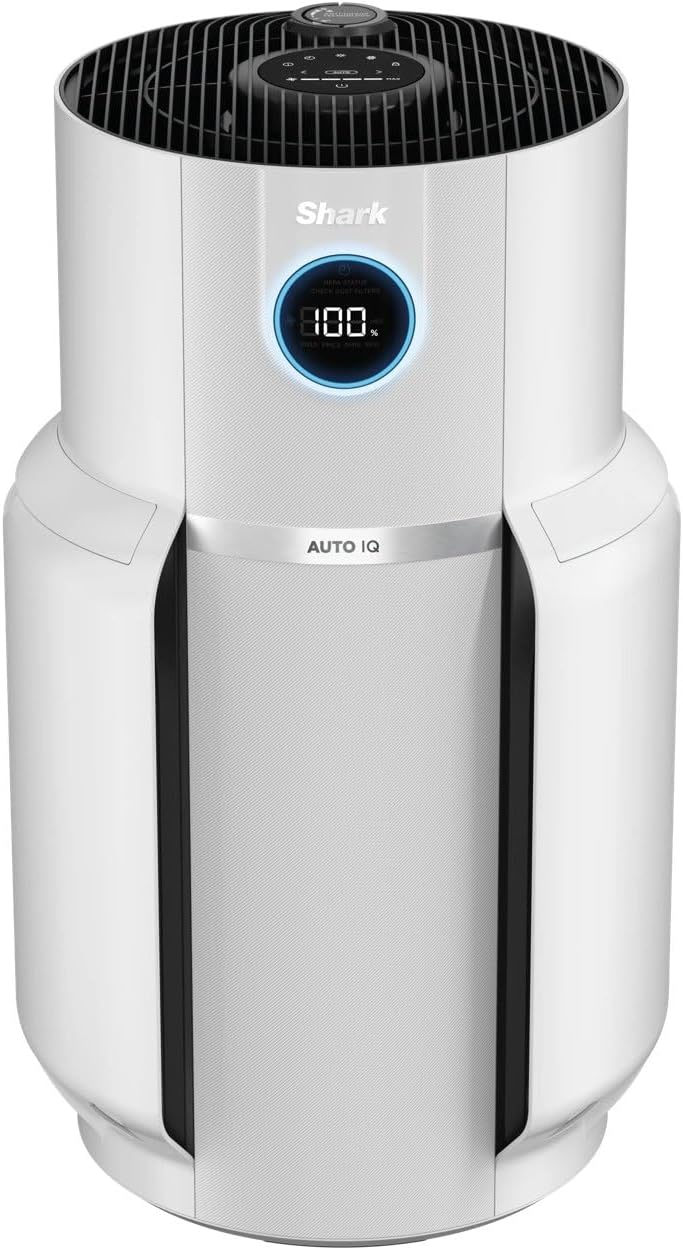 Detalle de Shark NeverChange Luftreiniger HP300EU – bis zu 5 Jahre HEPA-Filter, Auto-Modus für Räume bis 130 m²